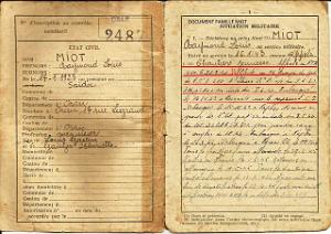 005   1943 01 16 LIVRET MILITAIRE R.MIOT 2